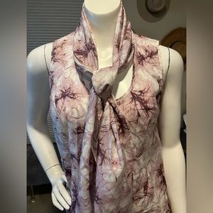 Vivienne Tam tie neck blouse tank size small